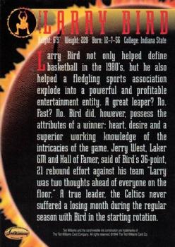 1994 Ted Williams - Eclipse Texture Variation #EC2 Larry Bird Back