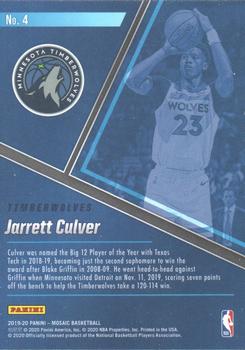 2019-20 Panini Mosaic - Blue Chips #4 Jarrett Culver Back
