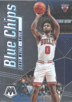 2019-20 Panini Mosaic - Blue Chips #6 Coby White Front