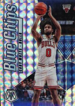 2019-20 Panini Mosaic - Blue Chips Mosaic #6 Coby White Front