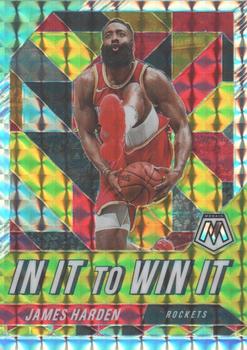 2019-20 Panini Mosaic - In It to Win It #10 James Harden Front