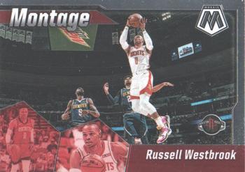2019-20 Panini Mosaic - Montage #4 Russell Westbrook Front