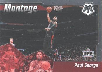 2019-20 Panini Mosaic - Montage #22 Paul George Front