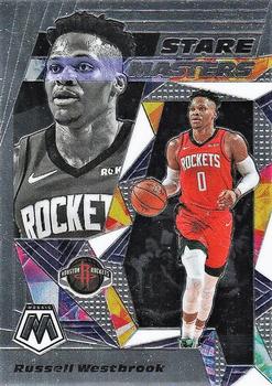 2019-20 Panini Mosaic - Stare Masters #1 Russell Westbrook Front