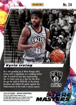 2019-20 Panini Mosaic - Stare Masters #24 Kyrie Irving Back