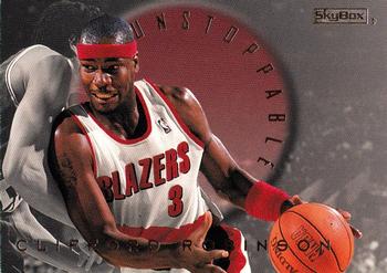 1995-96 SkyBox E-XL - Unstoppable #14 Clifford Robinson Front