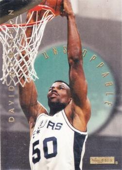 1995-96 SkyBox E-XL - Unstoppable #16 David Robinson Front
