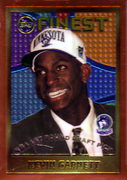 1995-96 Finest #115 Kevin Garnett Front