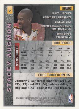 1995-96 Finest #2 Stacey Augmon Back