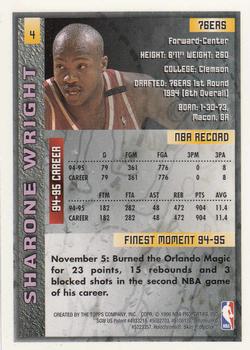 1995-96 Finest #4 Sharone Wright Back