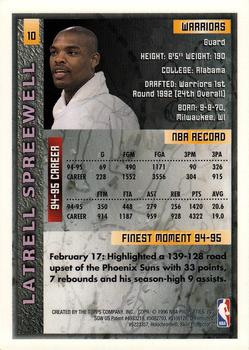 1995-96 Finest #10 Latrell Sprewell Back