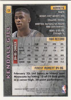 1995-96 Finest #13 Kendall Gill Back