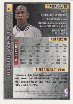 1995-96 Finest #84 Doug West Back