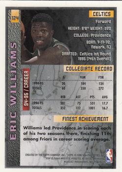 1995-96 Finest #124 Eric Williams Back