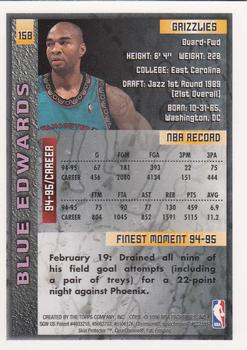 1995-96 Finest #158 Blue Edwards Back