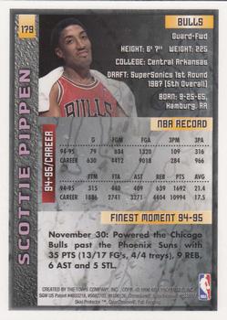 1995-96 Finest #179 Scottie Pippen Back