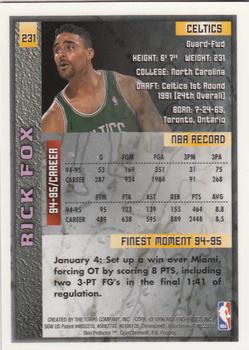 1995-96 Finest #231 Rick Fox Back