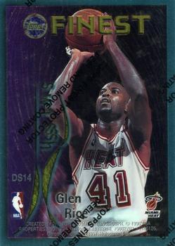 1995-96 Finest - Dish and Swish #DS14 Khalid Reeves / Glen Rice Back