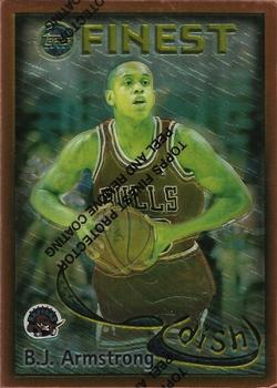 1995-96 Finest - Dish and Swish #DS26 B.J. Armstrong / Oliver Miller Front