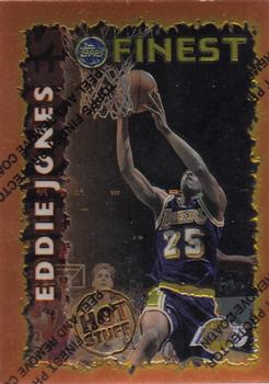 1995-96 Finest - Hot Stuff #HS8 Eddie Jones Front