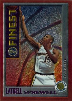 1995-96 Finest - Mystery #M7 Latrell Sprewell Front