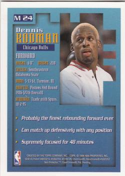 1995-96 Finest - Mystery #M24 Dennis Rodman Back