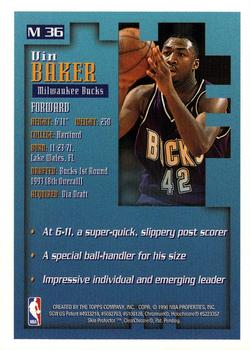 1995-96 Finest - Mystery #M36 Vin Baker Back
