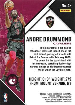 2019-20 Panini Chronicles #42 Andre Drummond Back