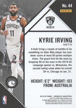 2019-20 Panini Chronicles #44 Kyrie Irving Back