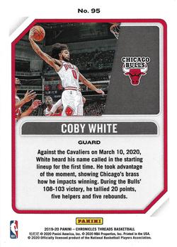 2019-20 Panini Chronicles #95 Coby White Back
