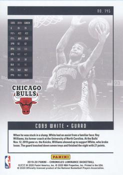 2019-20 Panini Chronicles #145 Coby White Back