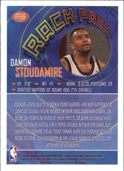 1995-96 Finest - Rack Pack #RP-3 Damon Stoudamire Back