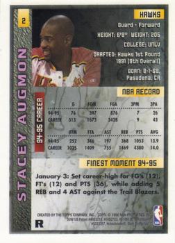 1995-96 Finest - Refractors #2 Stacey Augmon Back