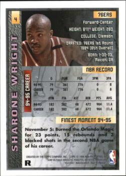 1995-96 Finest - Refractors #4 Sharone Wright Back