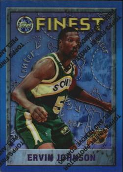 1995-96 Finest - Refractors #18 Ervin Johnson Front