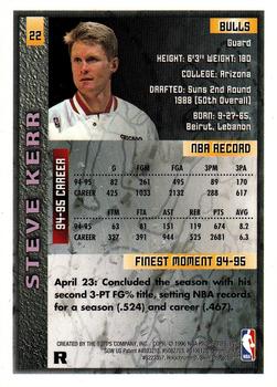 1995-96 Finest - Refractors #22 Steve Kerr Back