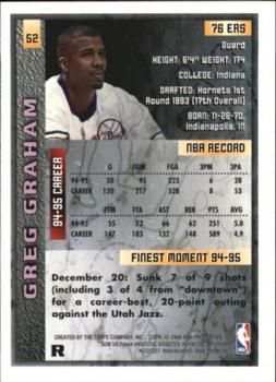 1995-96 Finest - Refractors #52 Greg Graham Back