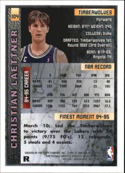 1995-96 Finest - Refractors #104 Christian Laettner Back