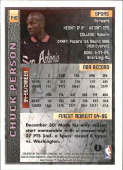 1995-96 Finest - Refractors #146 Chuck Person Back