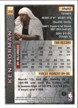 1995-96 Finest - Refractors #210 Ken Norman Back