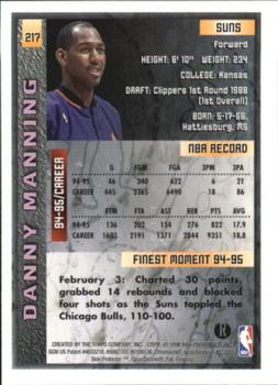 1995-96 Finest - Refractors #217 Danny Manning Back