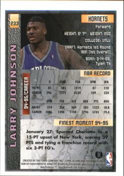 1995-96 Finest - Refractors #233 Larry Johnson Back
