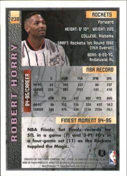 1995-96 Finest - Refractors #236 Robert Horry Back
