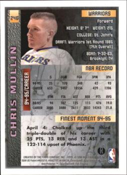 1995-96 Finest - Refractors #246 Chris Mullin Back