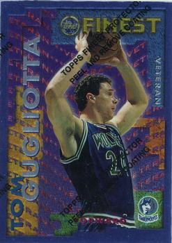 1995-96 Finest - Rookie/Veteran #RV-5 Kevin Garnett / Tom Gugliotta Front