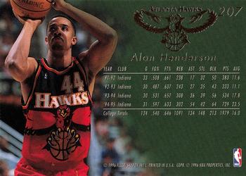 1995-96 Flair #207 Alan Henderson Back