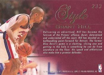 1995-96 Flair #233 Grant Hill Back