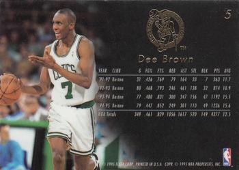 1995-96 Flair #5 Dee Brown Back