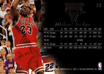 1995-96 Flair #15 Michael Jordan Back