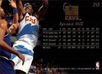1995-96 Flair #20 Tyrone Hill Back